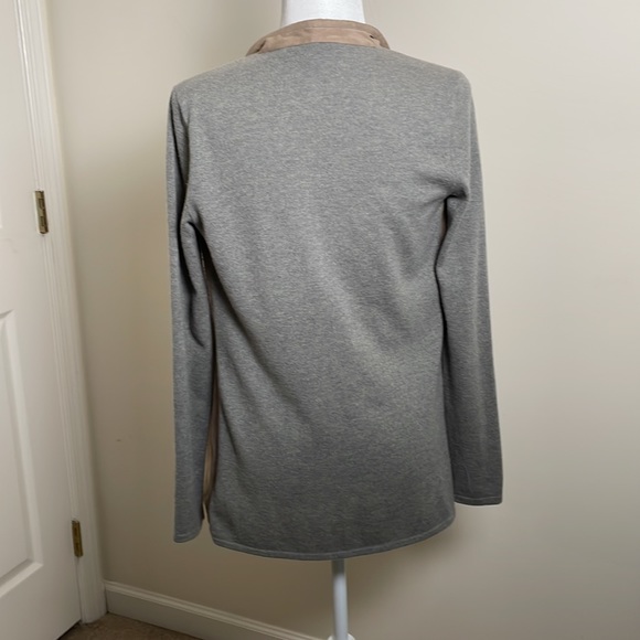 “Ralph Lauren Black Label” Cashmere and Suede Cardigan - Picture 6 of 8
